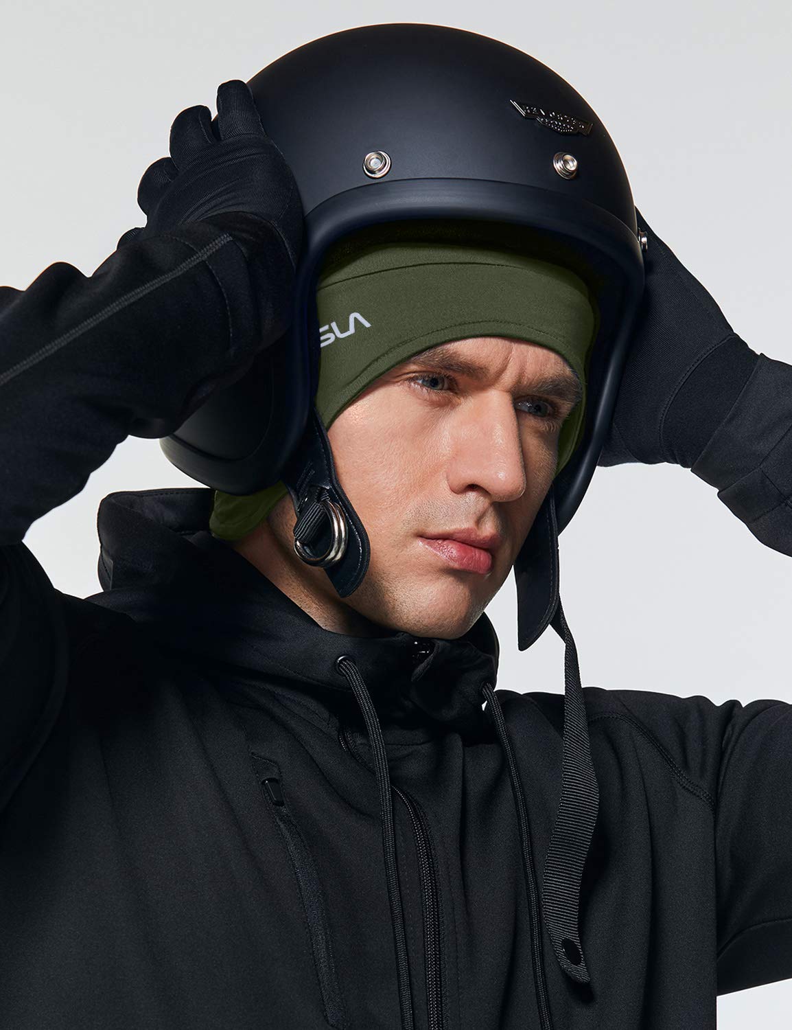 TSLA Men and Women Thermal Fleece Skull Cap, Winter Ski Cycling Under Helmet Liner, Running Beanie Hat - Image 3