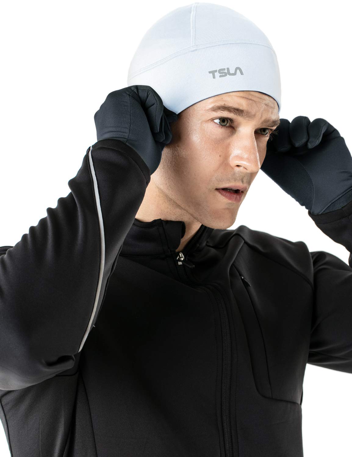 TSLA Men and Women Thermal Fleece Skull Cap, Winter Ski Cycling Under Helmet Liner, Running Beanie Hat - Image 6