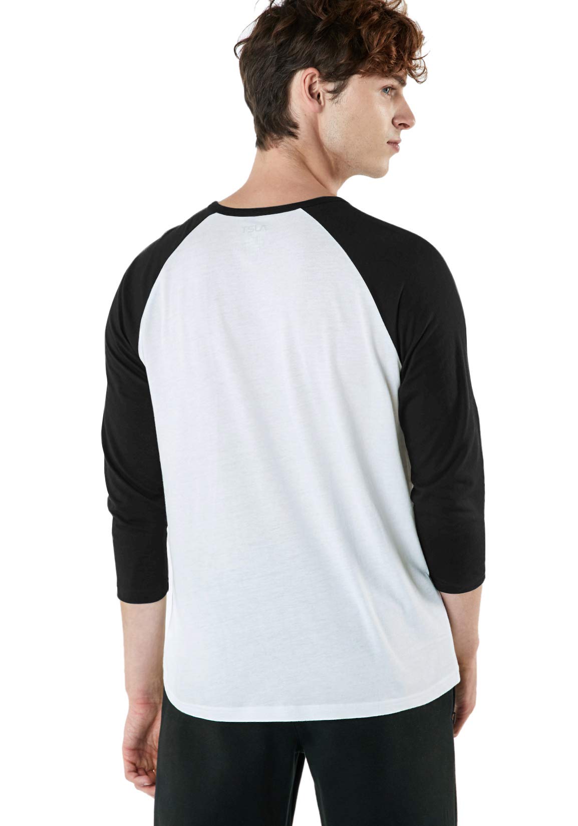TSLA Men's 3/4 Sleeve Baseball Shirts, Casual Dynamic Cotton Raglan T Shirts, Athletic Sports Jersey Shirt Top - Image 4