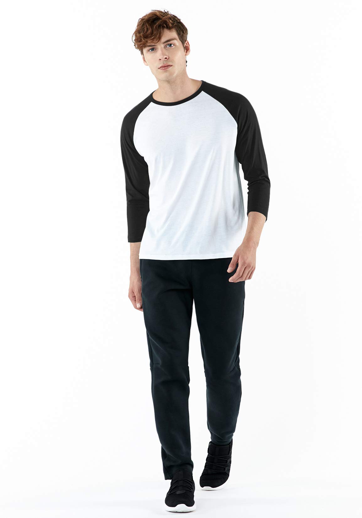 TSLA Men's 3/4 Sleeve Baseball Shirts, Casual Dynamic Cotton Raglan T Shirts, Athletic Sports Jersey Shirt Top - Image 6