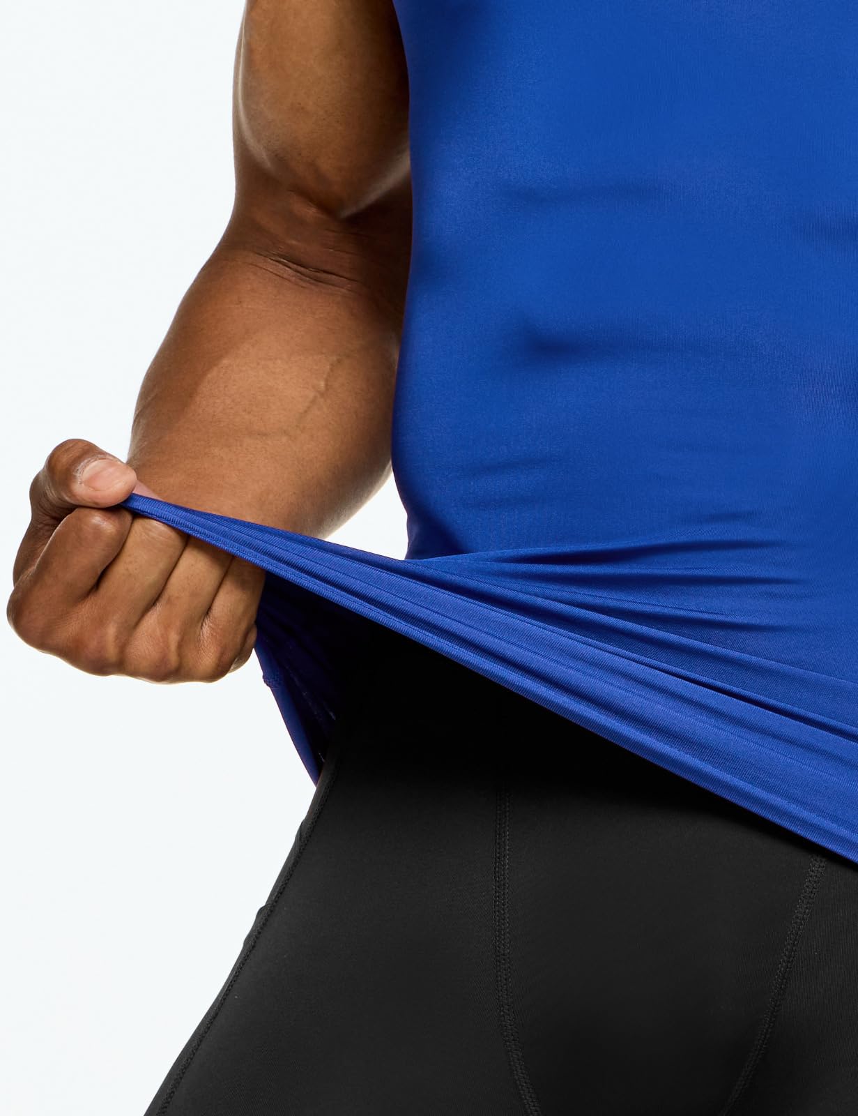 TSLA Men's Athletic Compression Sleeveless Tank Top, Cool Dry Sports Running Basketball Workout Base Layer - Image 7