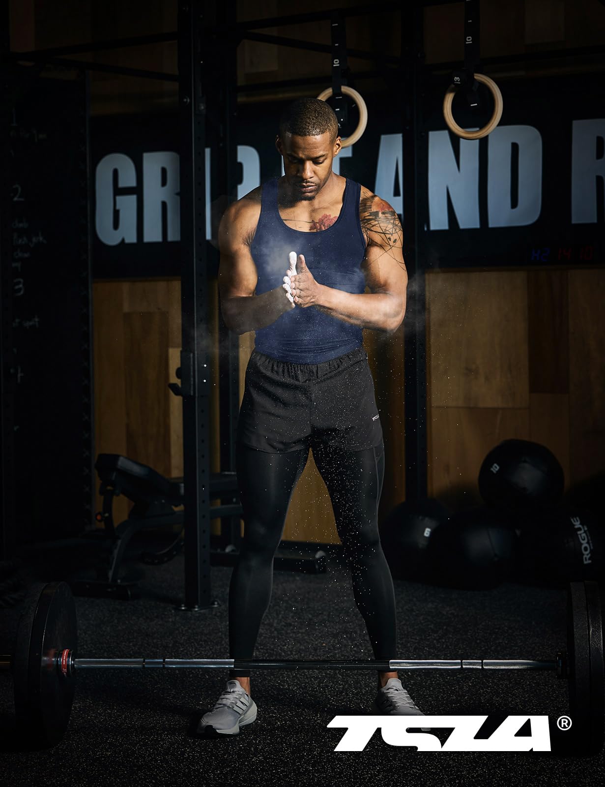 TSLA Men's Athletic Compression Sleeveless Tank Top, Cool Dry Sports Running Basketball Workout Base Layer - Image 3