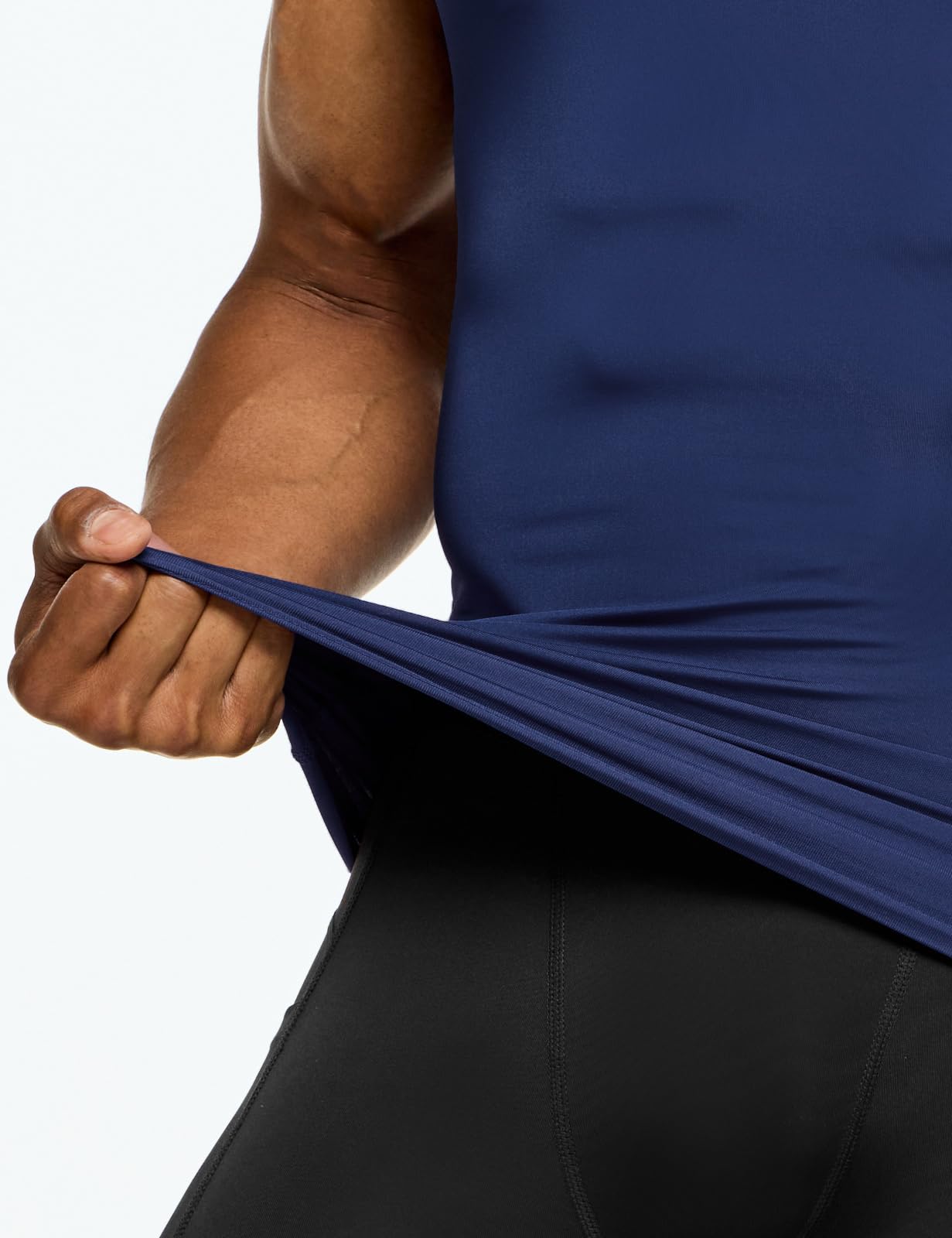 TSLA Men's Athletic Compression Sleeveless Tank Top, Cool Dry Sports Running Basketball Workout Base Layer - Image 7