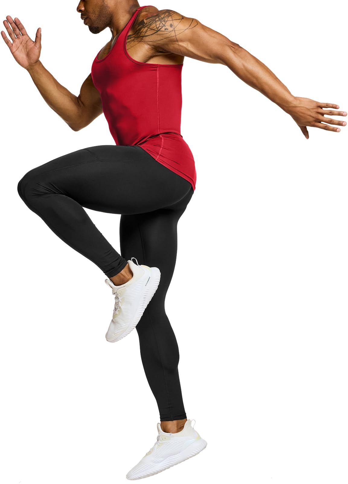 TSLA Men's Athletic Compression Sleeveless Tank Top, Cool Dry Sports Running Basketball Workout Base Layer - Image 4