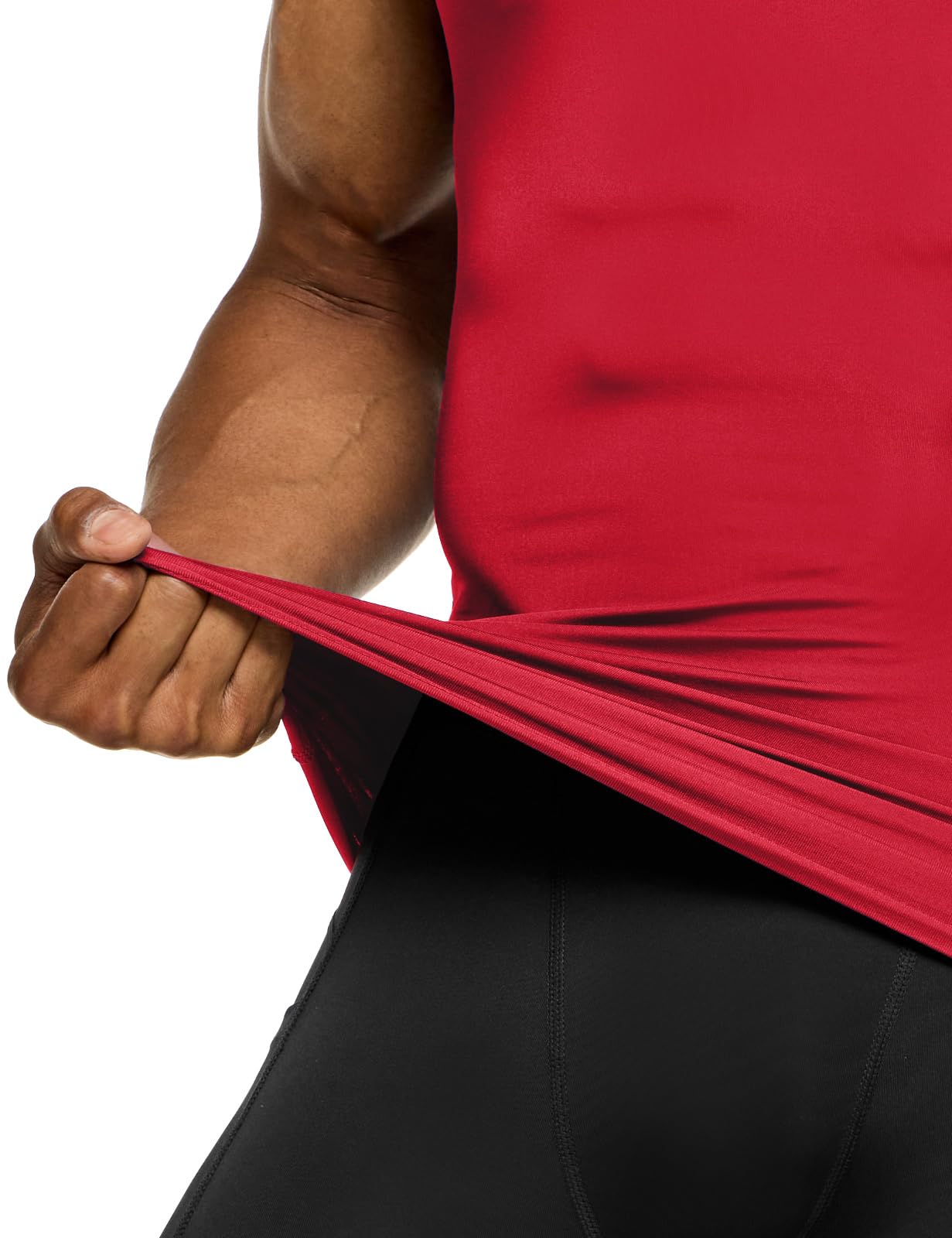 TSLA Men's Athletic Compression Sleeveless Tank Top, Cool Dry Sports Running Basketball Workout Base Layer - Image 5