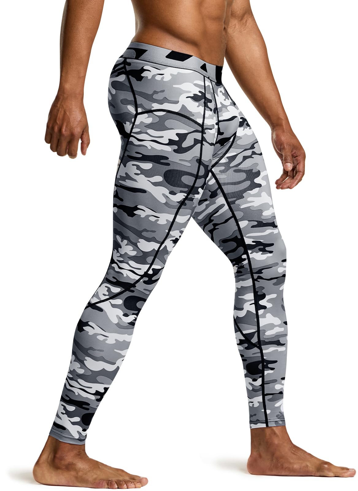 TSLA Men's Compression Pants - Cool Dry Athletic Sports Workout Running Tights Leggings Baselayer - Image 3