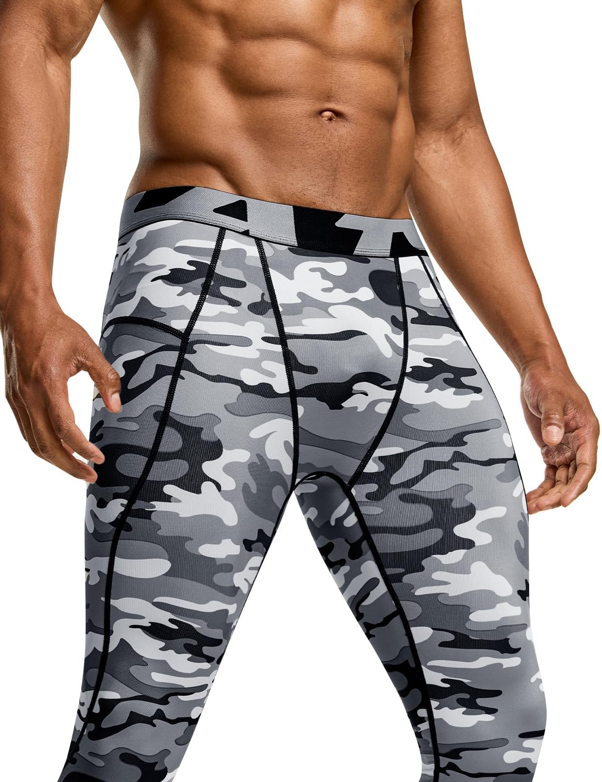 TSLA Men's Compression Pants - Cool Dry Athletic Sports Workout Running Tights Leggings Baselayer - Image 6