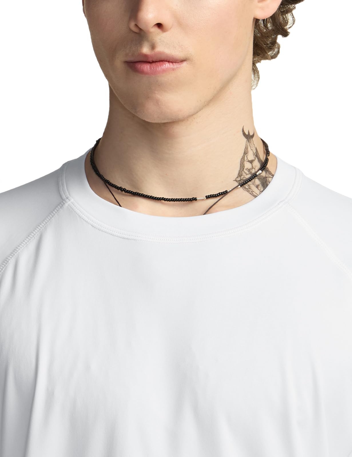 TSLA Men's Rashguard Swim Shirts, UPF 50+ Cool Running Workout Loose-Fit Long Sleeve - Image 4