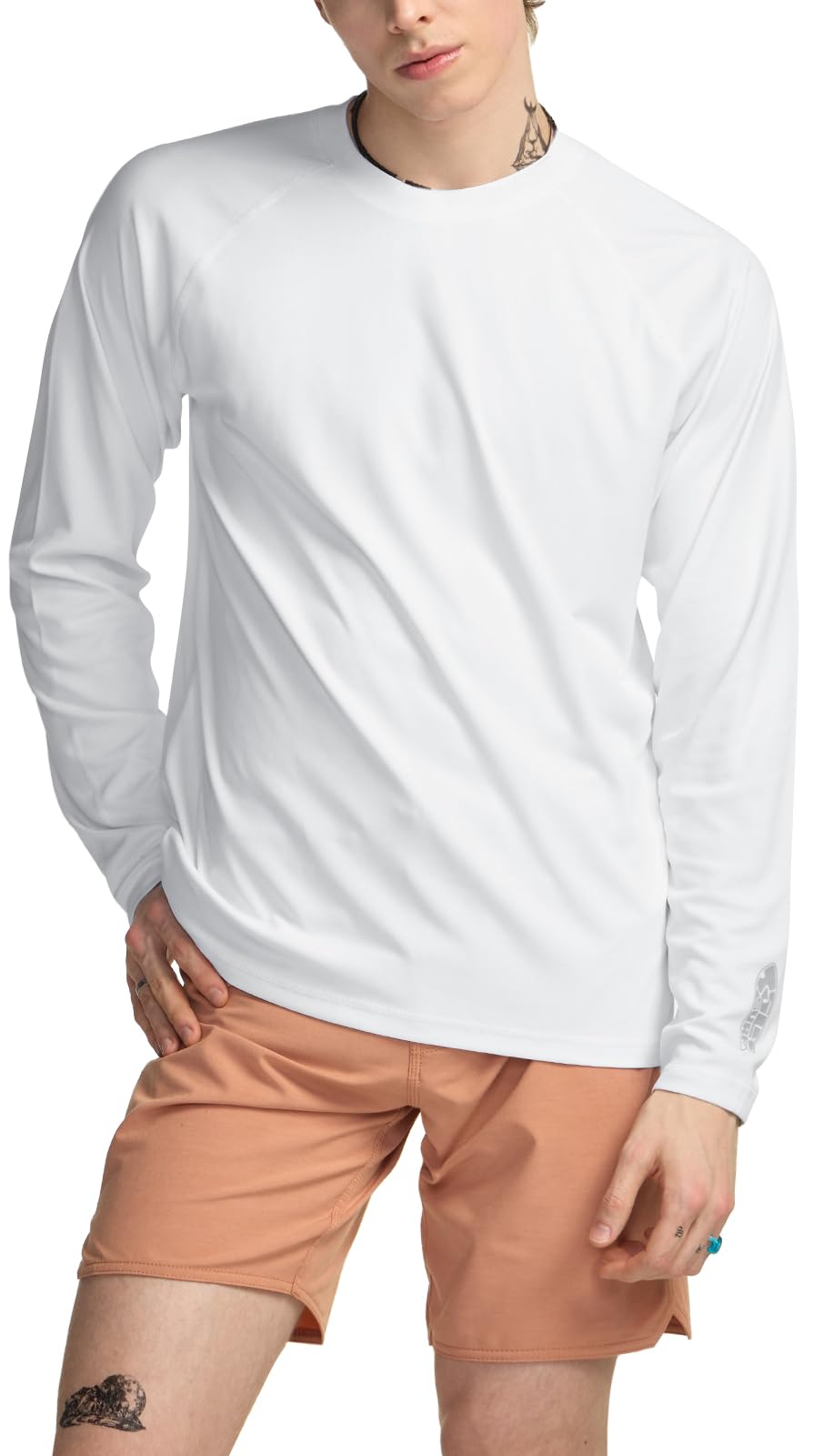 TSLA Men's Rashguard Swim Shirts, UPF 50+ Cool Running Workout Loose-Fit Long Sleeve - Image 9