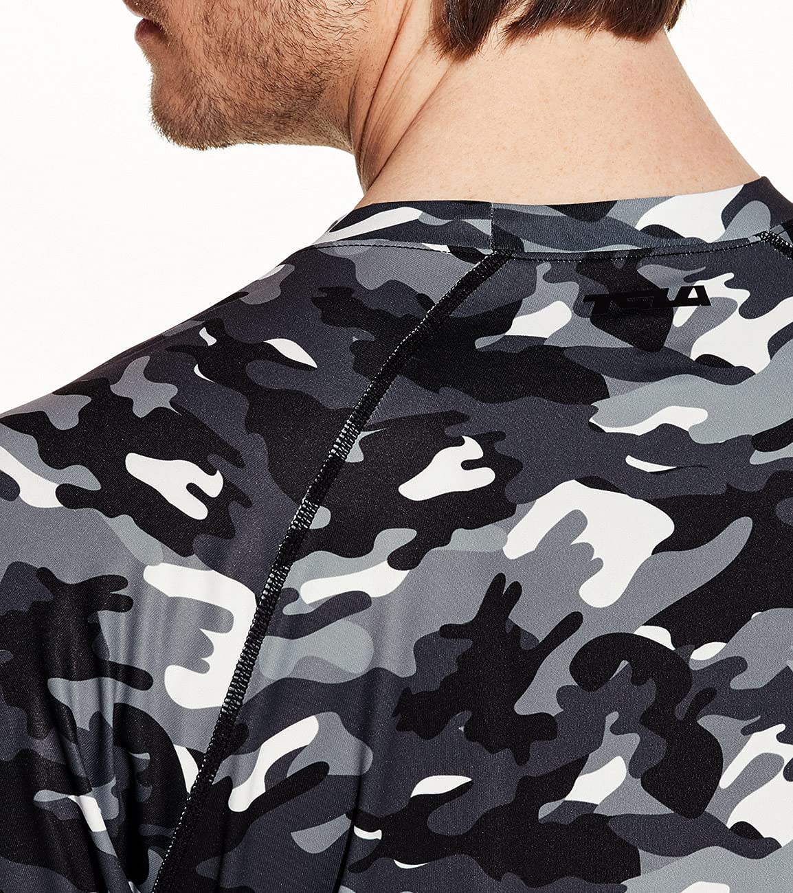 TSLA Men's Rashguard Swim Shirts, UPF 50+ Cool Running Workout Loose-Fit Long Sleeve - Image 6