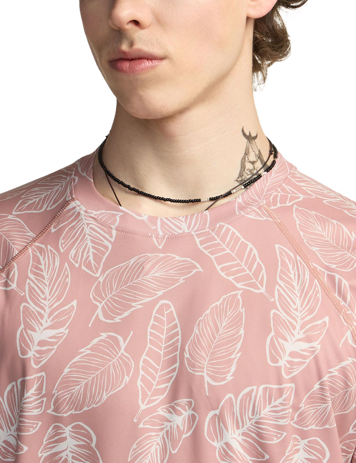 TSLA Men's Rashguard Swim Shirts, UPF 50+ Protection Quick Dry, Stretch Comfort Fit, Flatlock Seams, Outdoor & Water Sports - Image 5