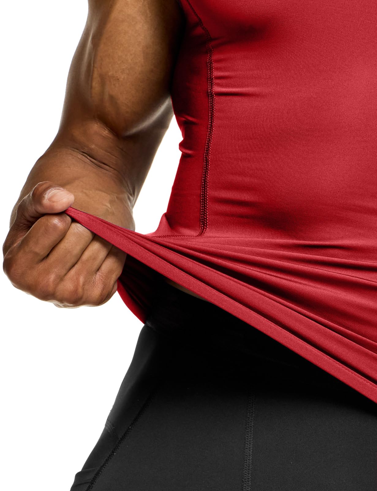 TSLA Men's Sleeveless Workout Shirts, Dry Fit Running Compression Cutoff Shirts, Athletic Training Tank Top - Image 7