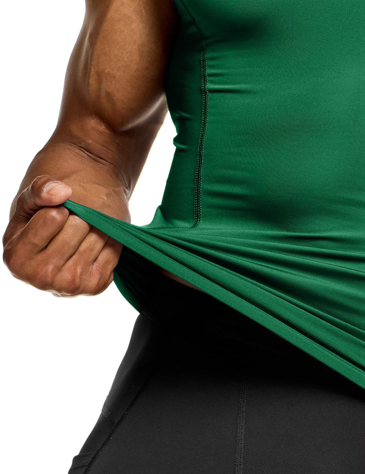 TSLA Men's Sleeveless Workout Shirts, Dry Fit Running Compression Cutoff Shirts, Athletic Training Tank Top - Image 5