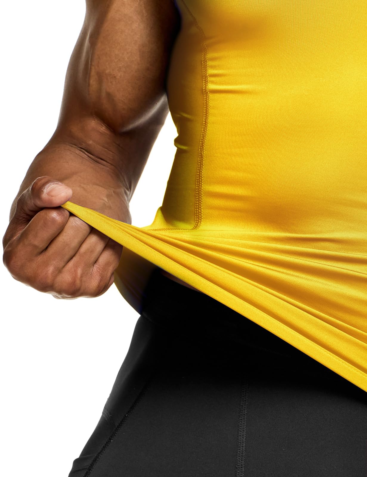 TSLA Men's Sleeveless Workout Shirts, Dry Fit Running Compression Cutoff Shirts, Athletic Training Tank Top - Image 7