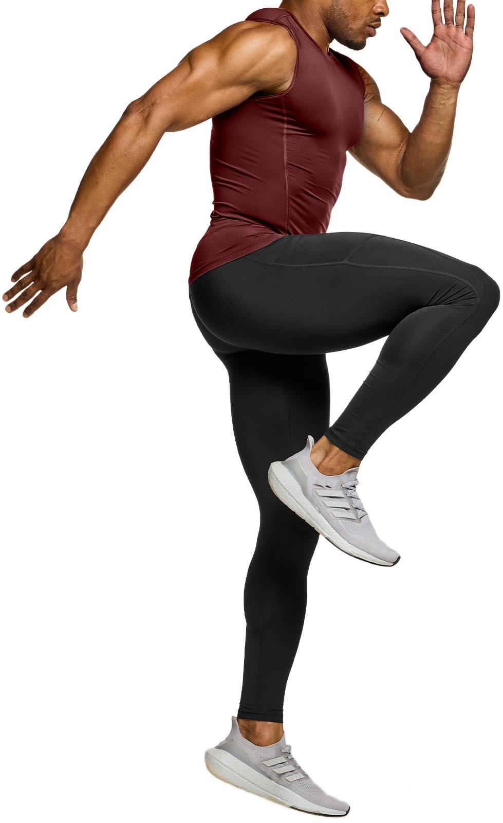 TSLA Men's Sleeveless Workout Shirts, Dry Fit Running Compression Cutoff Shirts, Athletic Training Tank Top - Image 4