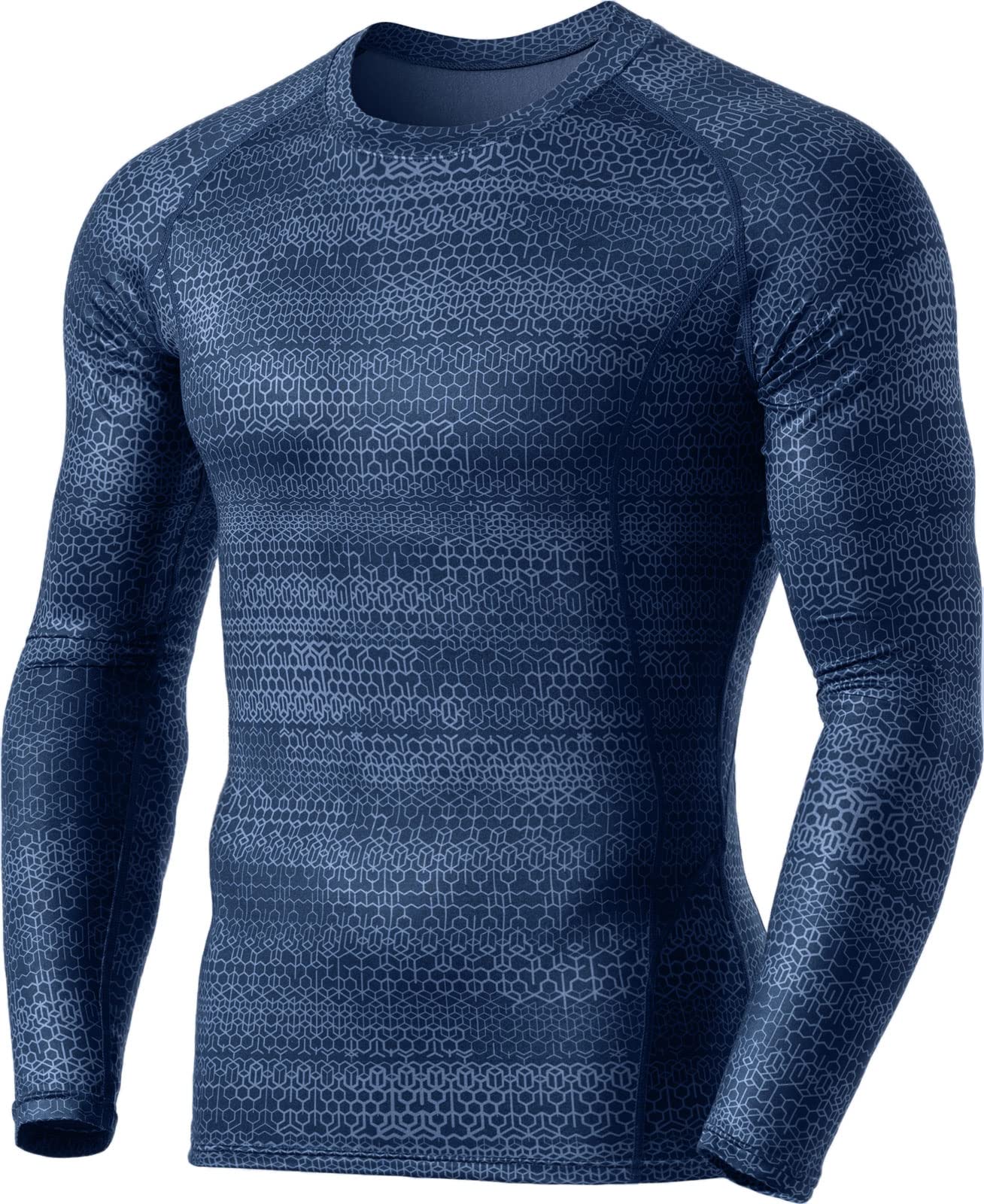 TSLA Men's Thermal Long Sleeve Compression Shirts, Athletic Base Layer Top, Winter Gear Running T-Shirt - Image 4