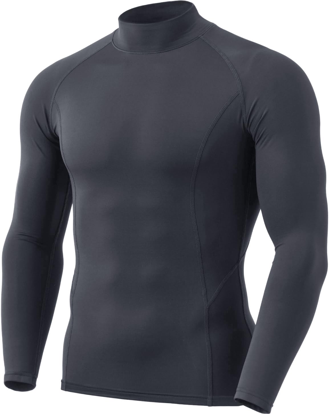 TSLA Men's Thermal Long Sleeve Compression Shirts, Mock/Turtleneck Winter Sports Running Base Layer Top - Image 7