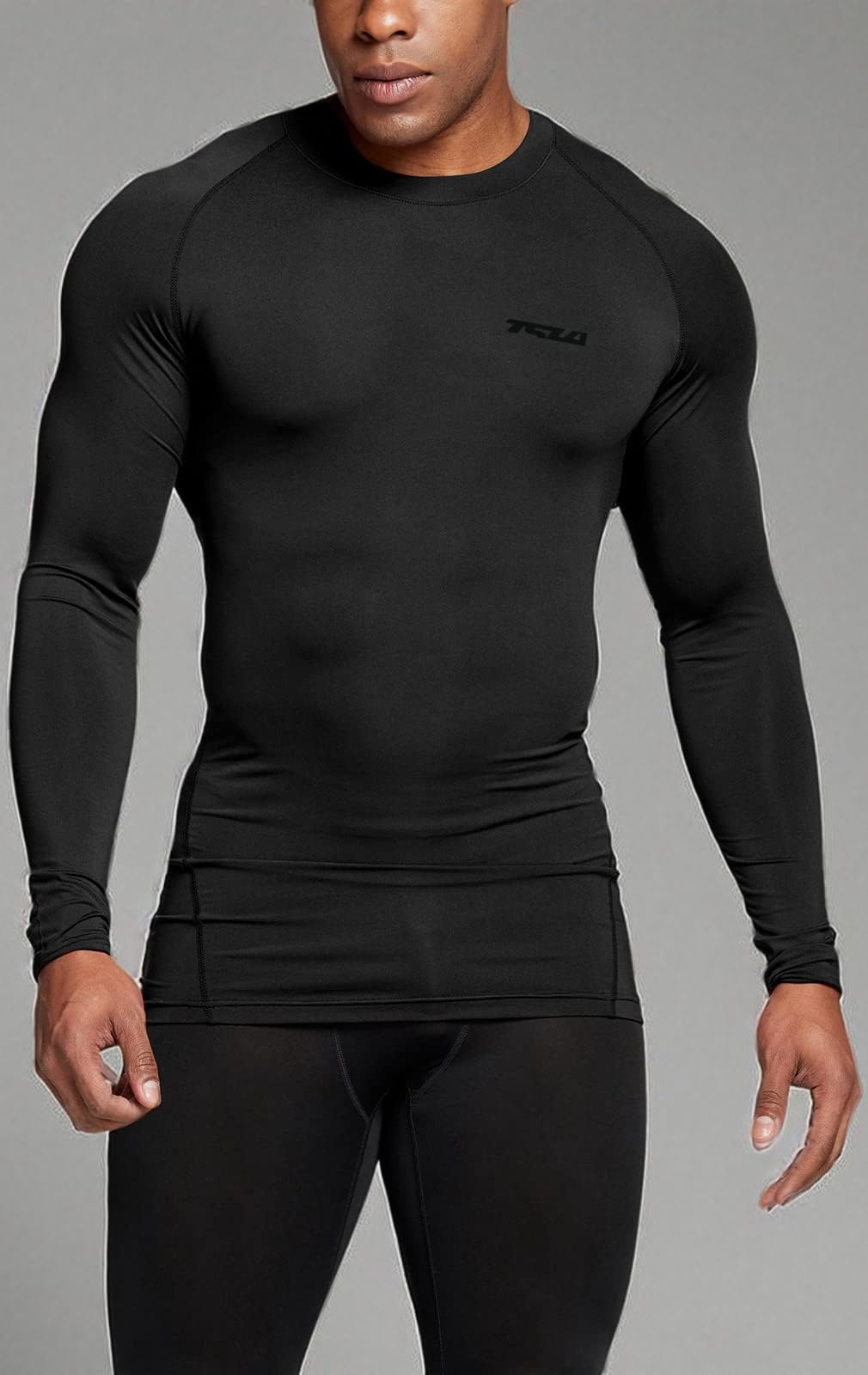 TSLA Men's UPF 50+ Compression Shirts, Cool Dry Long Sleeve Athletic Tops, Sports Baselayer Workout Shirt - Image 10