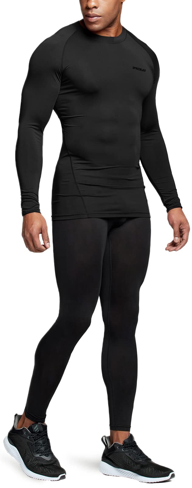 TSLA Men's UPF 50+ Compression Shirts, Cool Dry Long Sleeve Athletic Tops, Sports Baselayer Workout Shirt - Image 9