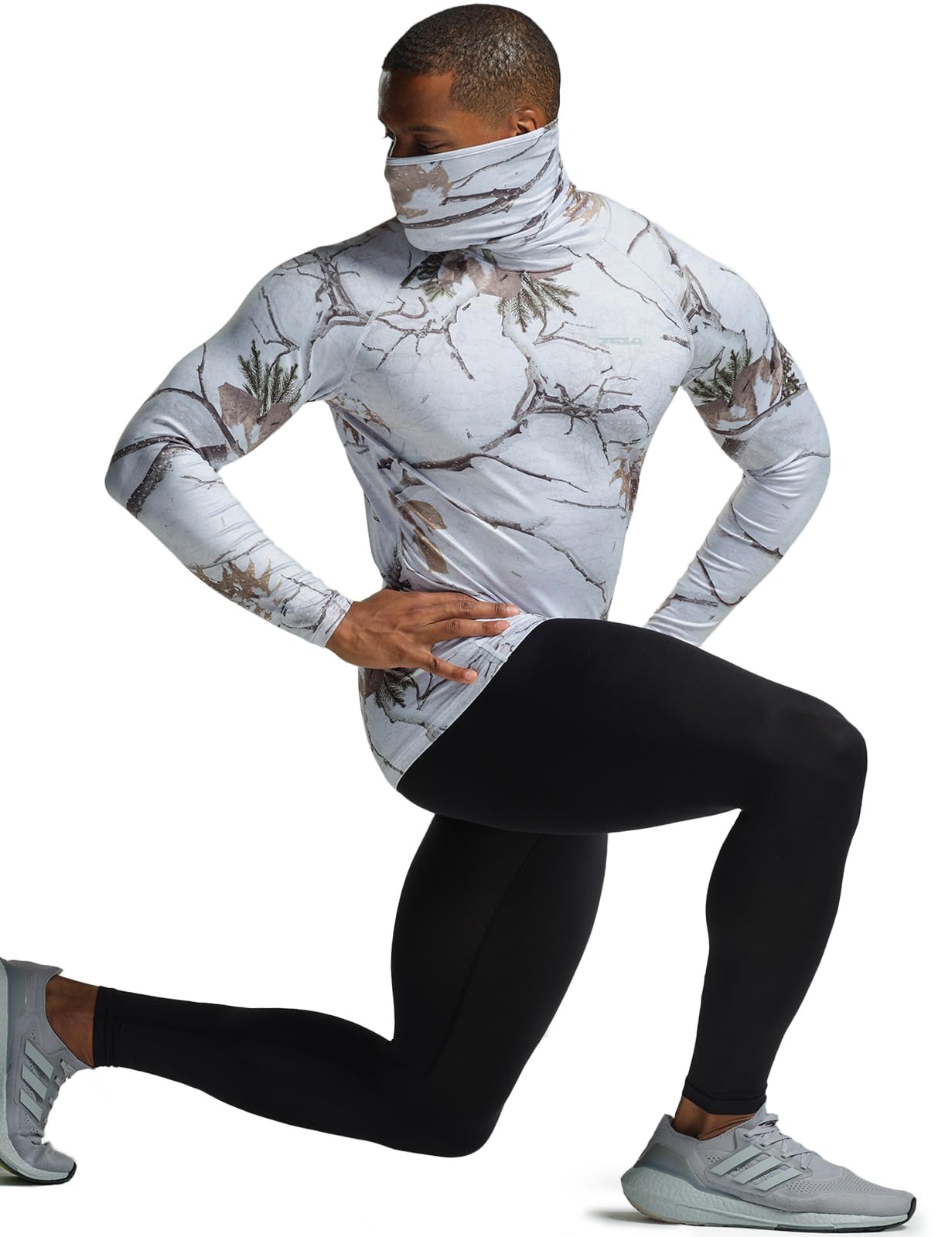 TSLA Men's UPF 50+ Mock Long Sleeve Compression Shirts, Athletic Workout Shirt, Base Layer for Water Sports - Image 7