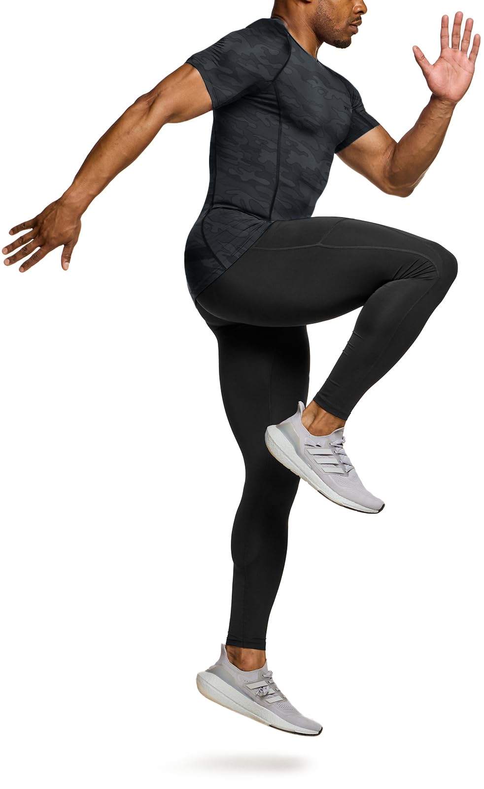 TSLA Men's UPF 50+ Quick Dry Short Sleeve Compression Shirts, Athletic Workout Shirt, Water Sports Rash Guard - Image 4