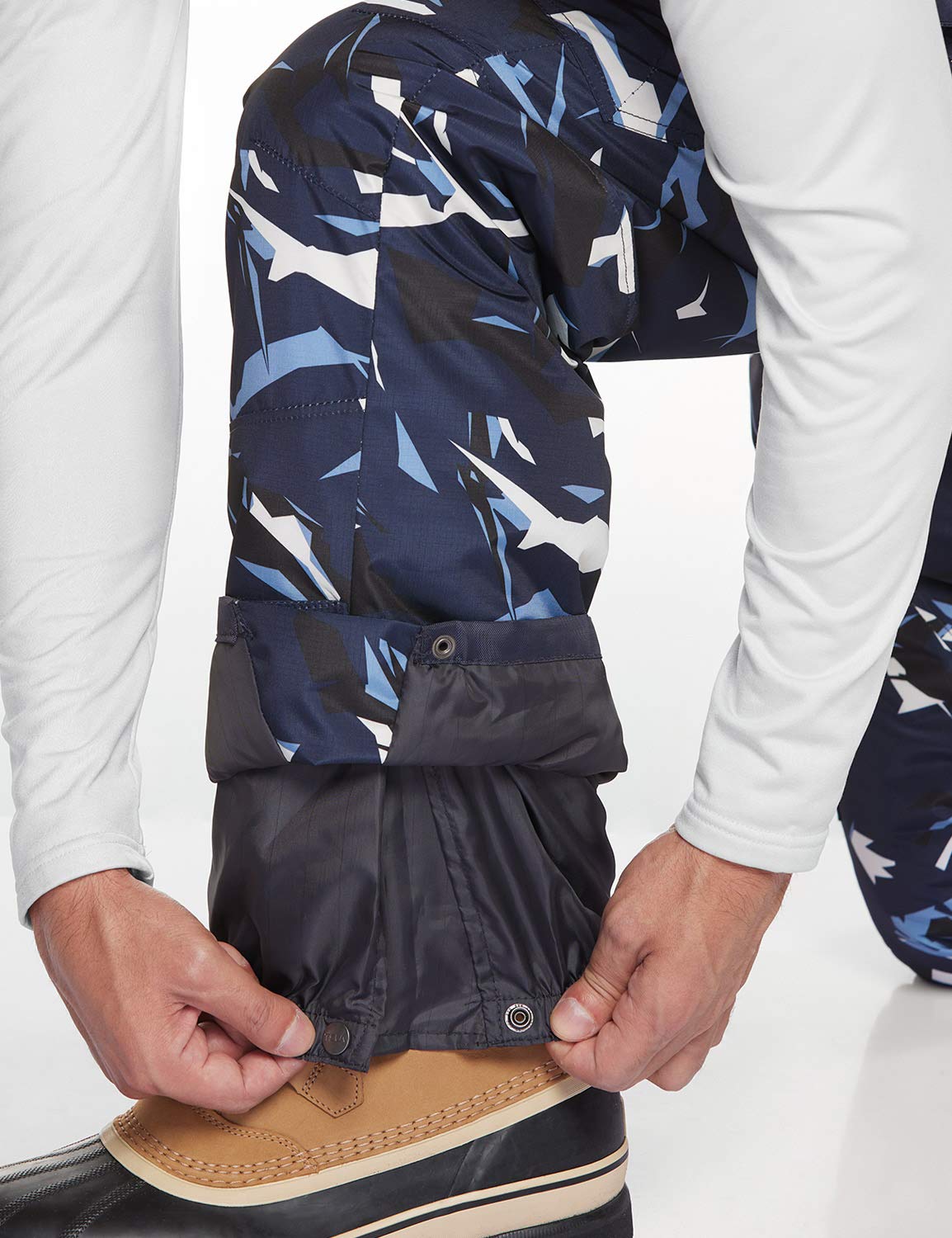 TSLA Men's Winter Snow Pants, Waterproof Insulated Ski Pants, Ripstop Windproof Snowboard Bottoms - Image 5