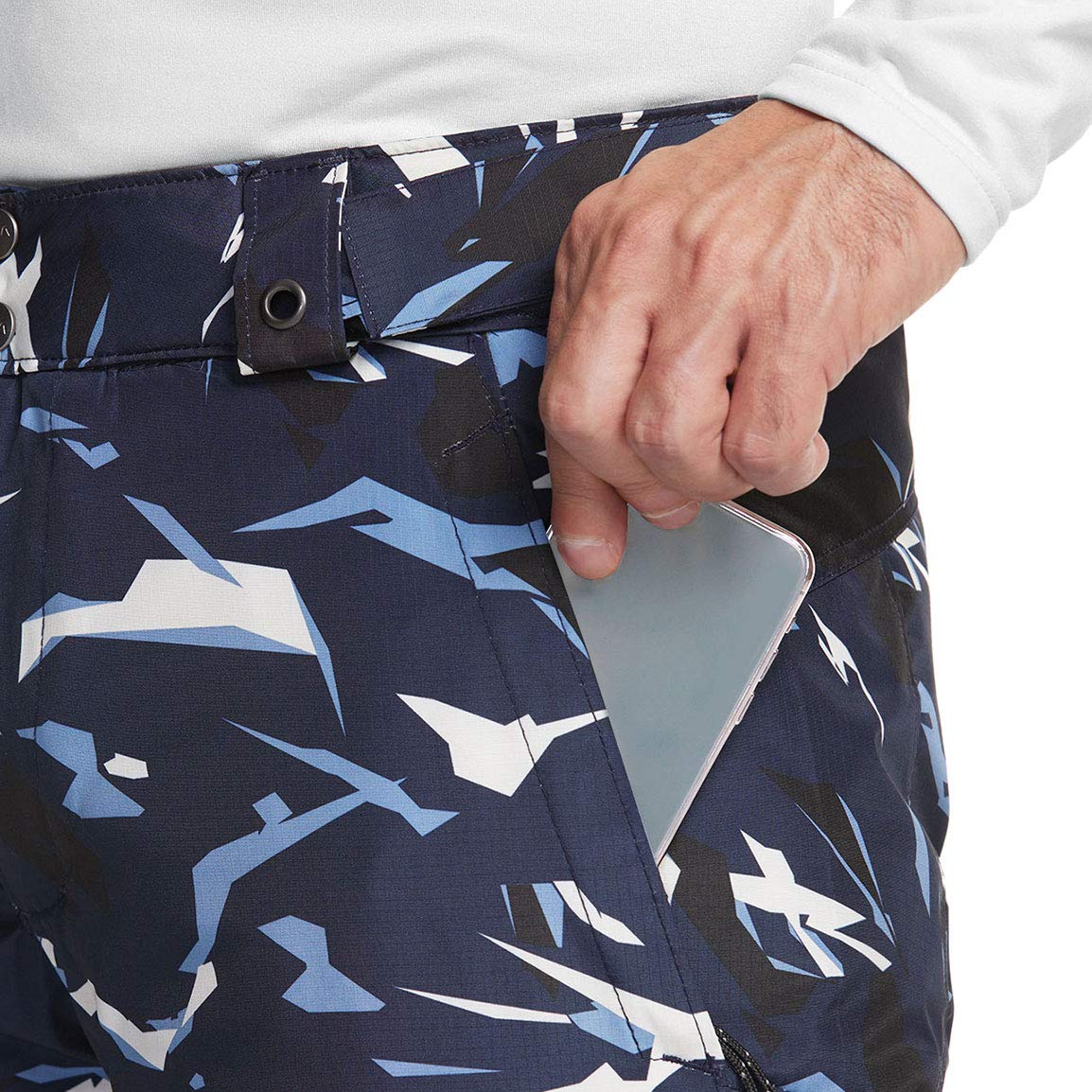 TSLA Men's Winter Snow Pants, Waterproof Insulated Ski Pants, Ripstop Windproof Snowboard Bottoms - Image 6