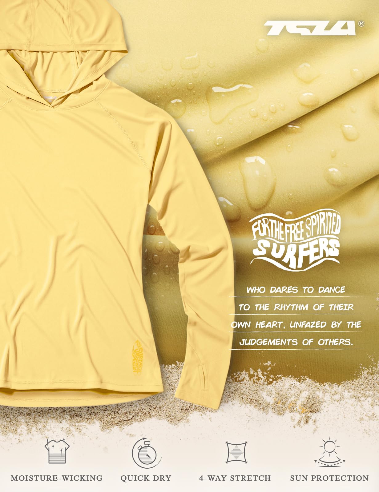 TSLA Women's Long Sleeve Rash Guard Swim Shirts, UPF 50+ UV Protection Regular-Fit Quick Dry Water Shirts - Image 7