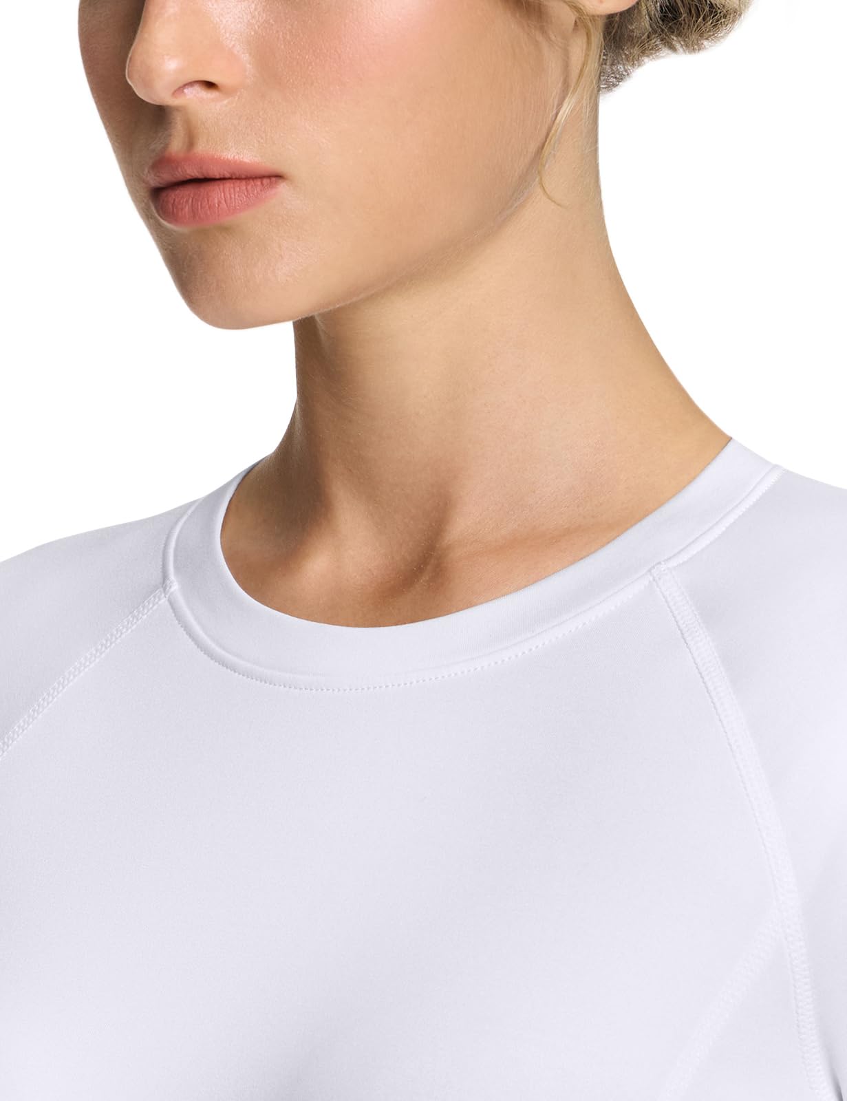 TSLA Women's Thermal Long Sleeve Tops, Mock Turtle & Crew Neck Shirts, Fleece Lined Compression Base Layer - Image 6