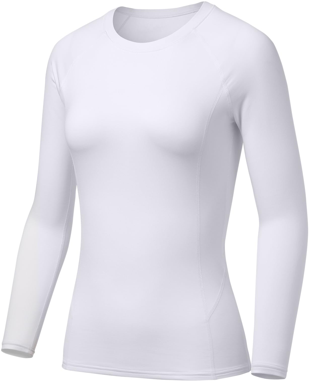 TSLA Women's Thermal Long Sleeve Tops, Mock Turtle & Crew Neck Shirts, Fleece Lined Compression Base Layer - Image 8