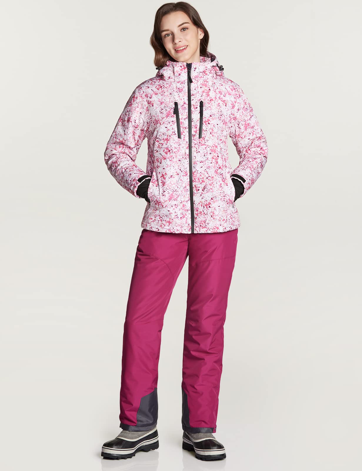 TSLA Women's Winter Snow Pants, Waterproof Insulated Ski Pants, Ripstop Snowboard Bottoms - Image 4
