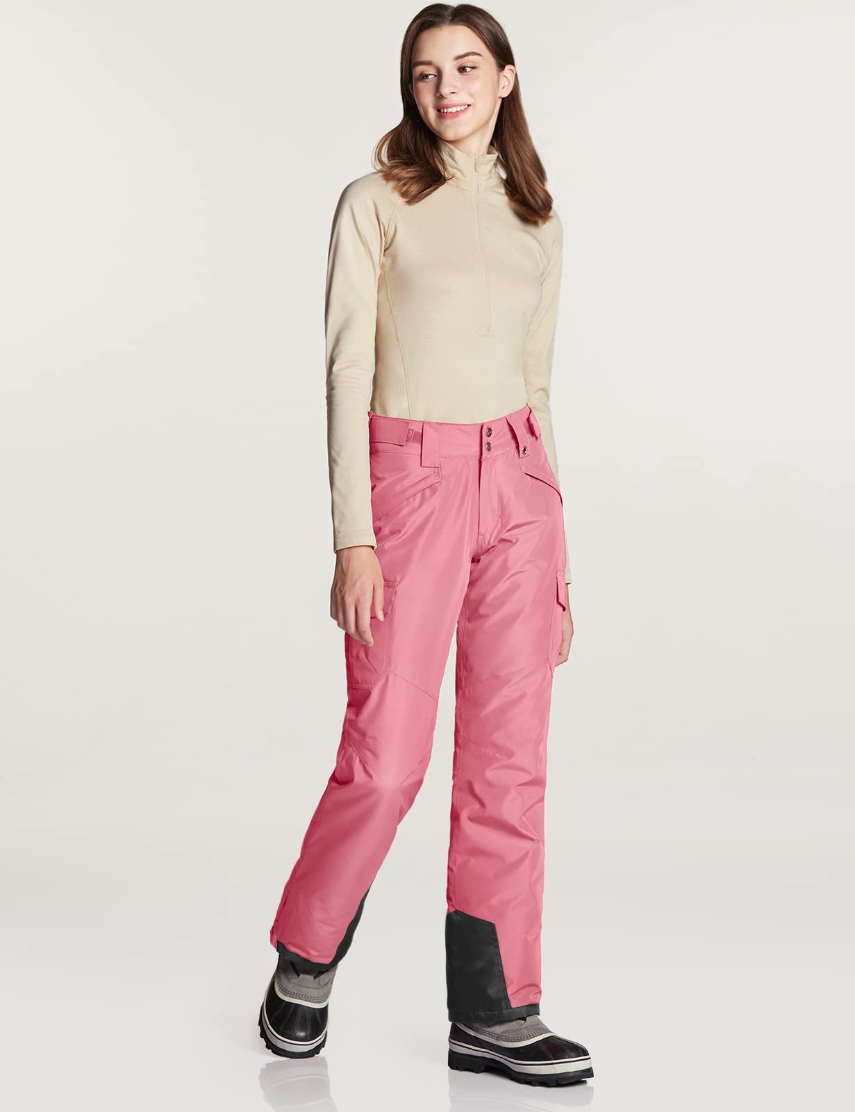 TSLA Women's Winter Snow Pants, Waterproof Insulated Ski Pants, Ripstop Snowboard Bottoms - Image 3