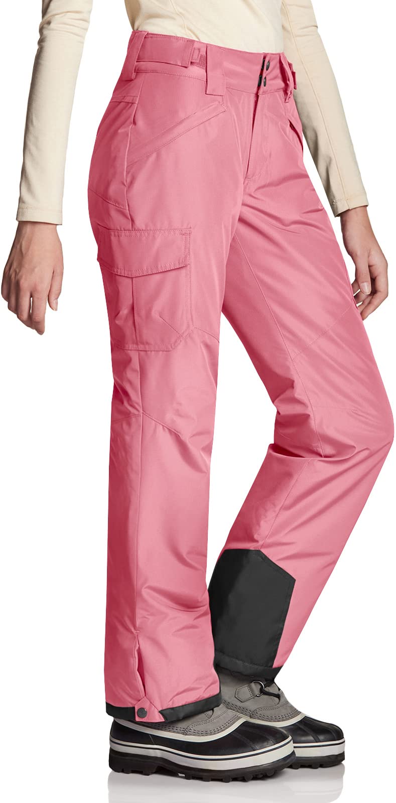 TSLA Women's Winter Snow Pants, Waterproof Insulated Ski Pants, Ripstop Snowboard Bottoms - Image 4